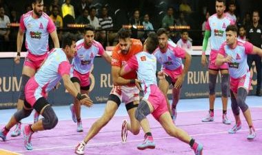 Pro Kabaddi League 2022: Gujarat Giants hold Jaipur Pink Panthers to 51-all tie; UP Yoddhas beat Puneri Paltan