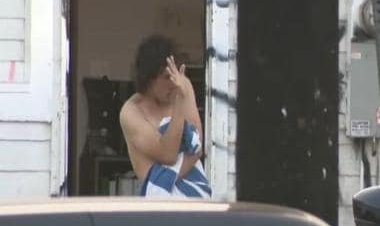 Los Angeles: Man wielding sword breaks into house, claims his own, arrested in towel after a bath