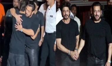 Pathaan meets Tiger: This viral video of Shah Rukh Khan hugging Salman Khan on his 57th birthday is adorable!