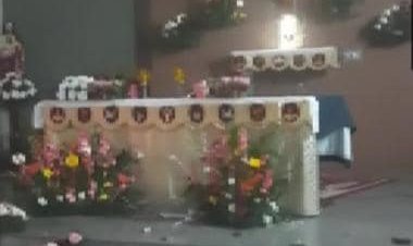 Church vandalised in Mysuru; Jesus statue damaged, donation box, valuables robbed