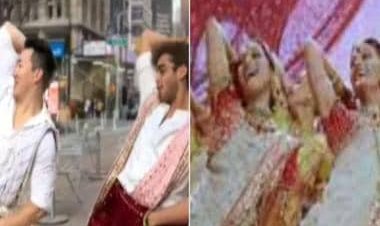 Dancer duo groove to 'Dola Re Dola' on New York street; video wins internet