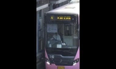 Video of Jakarta's pink bus only for women goes viral, internet says ‘men should just learn to behave in public’
