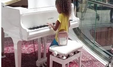 Watch: Little girl bags international collaboration after her video of 'piano-playing' goes viral