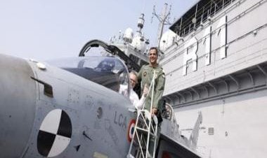 After Holi &amp; cricket match, Anthony Albanese becomes first foreign leader on board INS Vikrant, hop into LCA