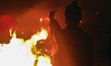 Iran protesters return to streets during fire festival, burn hijabs &amp; Khamenei's posters