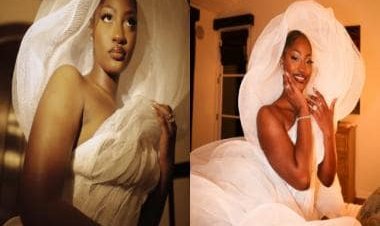 Singer Tems reacts to criticism over her 'view-blocking' Oscars dress; check