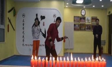 Chinese man extinguishes 42 candles with single crack of whip; watch video
