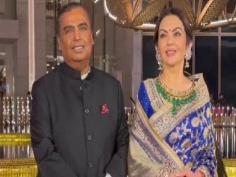 Watch: Mukesh Ambani and Nita Ambani grace the grand opening of the Nita Mukesh Ambani Cultural Centre