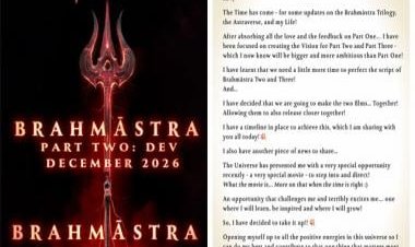 'The Next Phase' of Ayan Mukerji begins as filmmaker announces the release of Brahmastra Part 2 and 3