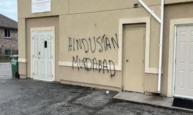 WATCH: In yet another hate crime, Hindu temple vandalised in Canada