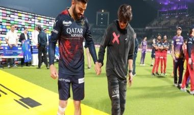 Watch video: Shah Rukh Khan teaches Virat Kohli Pathaan's dance steps after IPL game