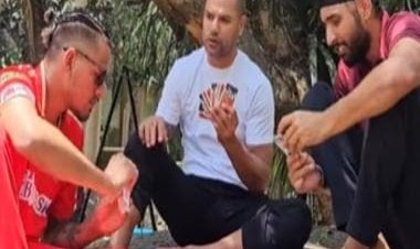 Punjab Kings' Shikhar Dhawan, others join 'pols aa gayi pols' bandwagon; video goes viral