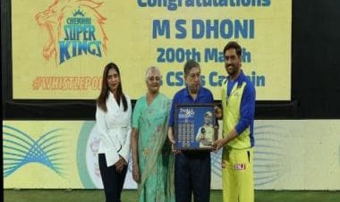 IPL 2023: MS Dhoni felicitated by N Srinivasan to mark 200th match as CSK captain