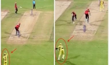 Watch: MS Dhoni anticipates running Washington Sundar out during CSK-SRH clash