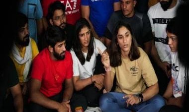 Wrestlers spend night 'on a footpath' as protest continues against Brij Bhushan Sharan Singh