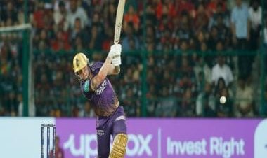 RCB vs KKR: Jason Roy slams four sixes off Shahbaz Ahmed's over at Chinnaswamy Stadium; Watch