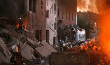 Russia blames Ukraine drone attack for major Crimea fuel depot fire