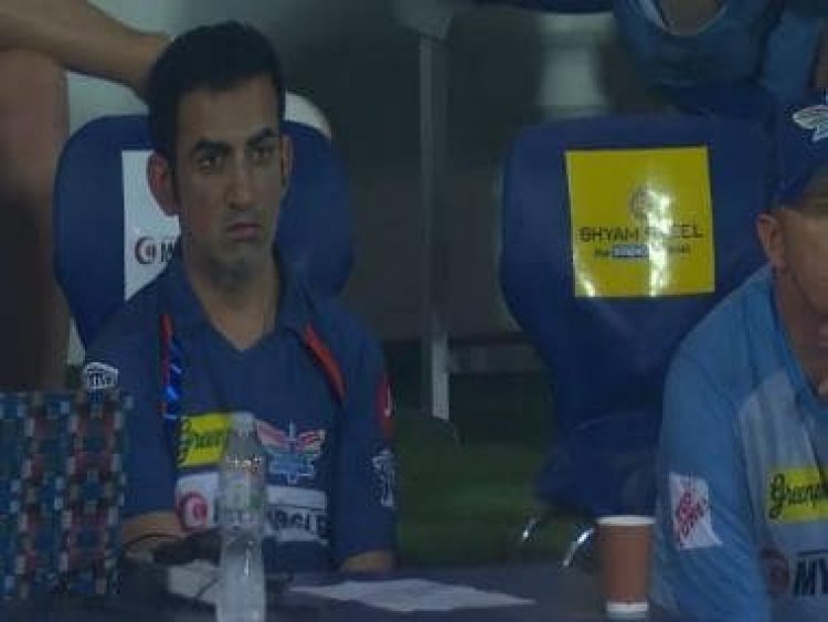 Gautam Gambhir's reaction to MS Dhoni's sixes sparks meme fest