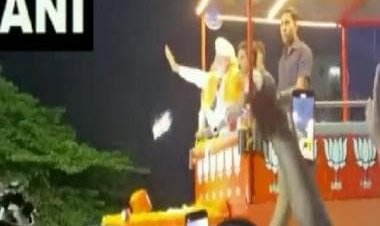 WATCH: Mobile phone thrown at PM Modi during Mysuru roadshow, police say no 'ill-intention'