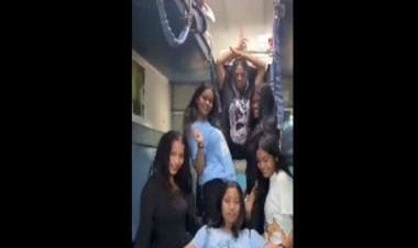 Viral video of girls dancing inside a train has got the internet talking
