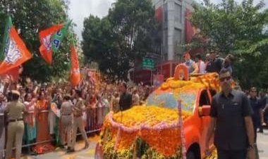 WATCH: PM Modi holds mega roadshow in Bengaluru ahead of Karnataka elections