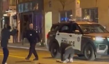 Viral: Toronto man uses his pet snake to attack victim during street fight, held