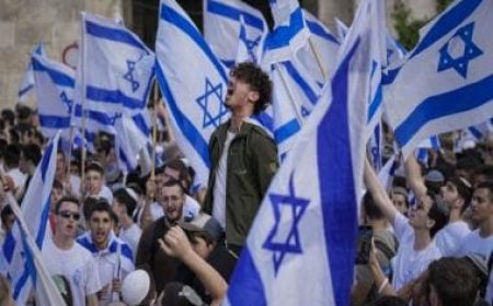 What is the controversial ‘Flag March’ carried out on Jerusalem Day in Old City?