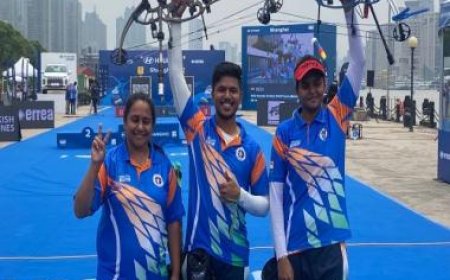Archery World Cup Stage 2: Prathamesh Jawkar stuns top-ranked player for gold; Ojas-Vennam win another mixed gold