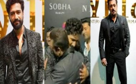 Watch: Salman Khan hugs Vicky Kaushal at IIFA green carpet after viral video of his bodyguards pushing the 'URI' actor
