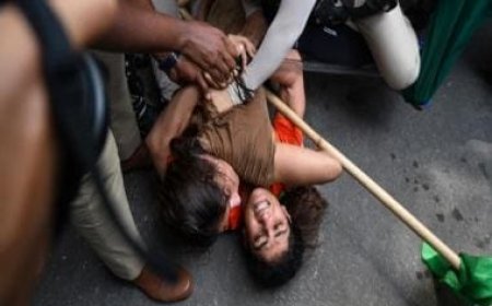 Watch: Wrestlers violently detained by security, protest site at Jantar Mantar cleared