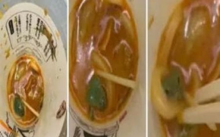 Watch: Japanese man spots live frog in his Udon noodles cup