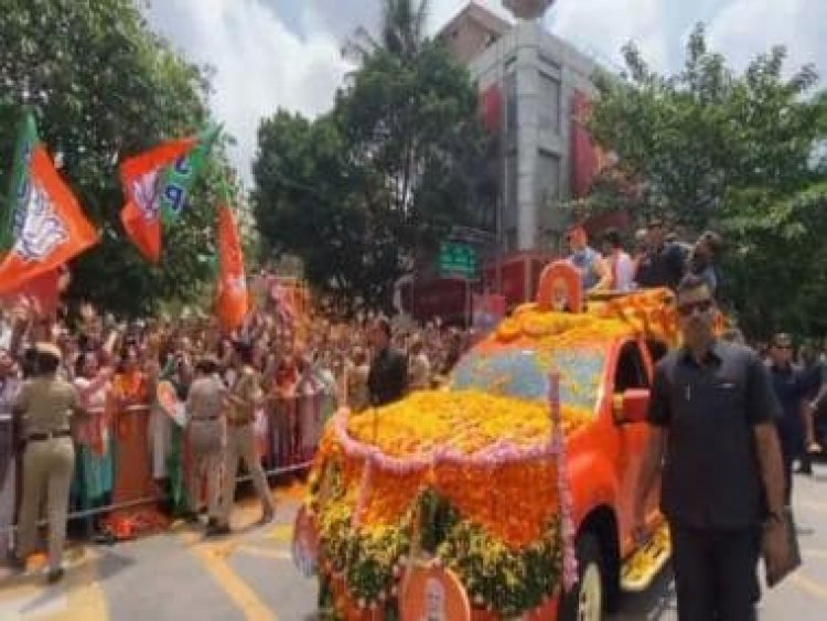 WATCH: PM Modi holds mega roadshow in Bengaluru ahead of Karnataka elections