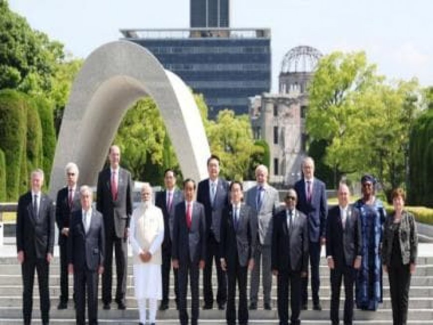 PM Modi pays floral tributes at Hiroshima Peace Memorial Park