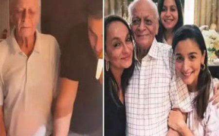 Alia Bhatt's grandfather passes away, actress shares throwback video of his birthday celebration with a heartfelt note