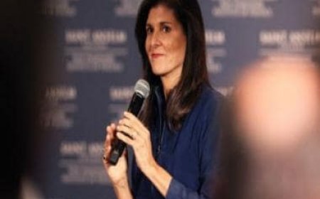 Republican presidential candidate Nikki Haley says US forces 'need to align' with countries including Russia