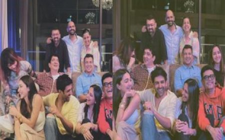 Satyaprem aka Kartik Aaryan shares an all smiles picture of Satyaprem Ki Katha team after trailer response