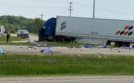 WATCH: 15 people, mainly seniors, killed when casino-bound bus collides with semi-truck in Canada