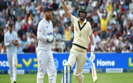 Ashes 2023: Cummins seals thrilling victory for Australia at Edgbaston with boundary off Robinson; watch video