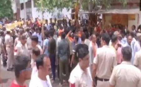 Delhi Protest LIVE Updates: Locals protest outside temple in Delhi's Mandawali during encroachment drive by PWD