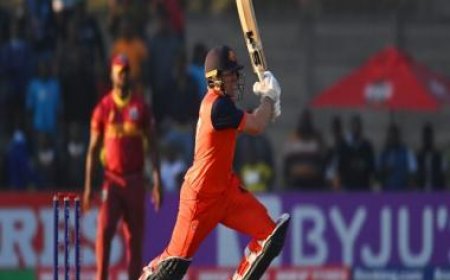 Watch: Logan van Beek smashes record 30 runs in Super Over as Netherlands secure famous win over West Indies
