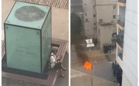 WATCH: Unfazed by clash between rioters and police, French man enjoys his sandwich; netizens hail him as 'legend'