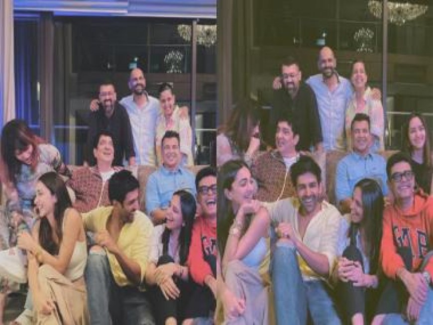 Satyaprem aka Kartik Aaryan shares an all smiles picture of Satyaprem Ki Katha team after trailer response