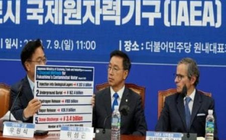 South Korean lawmakers berate IAEA chief over Japanese plans to release treated Fukushima wastewater
