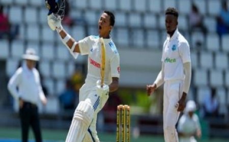 Yashasvi Jaiswal's classy century puts India in command of Dominica Test against West Indies