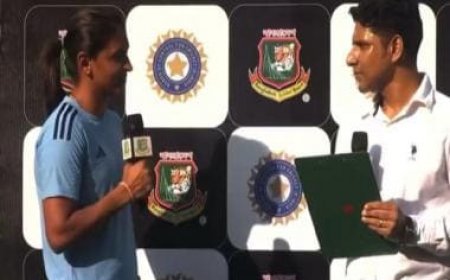 Watch: Harmanpreet Kaur's mic drop response after presenter's silly mistake