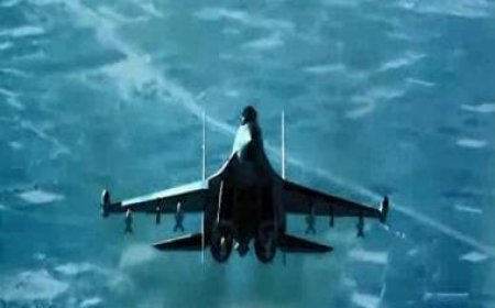 A Russian fighter jet fired flares at a US drone over Syria and damaged it, says US military 