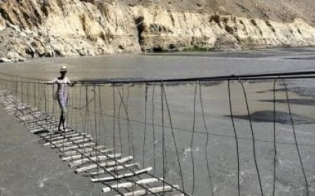 WATCH | Travel blogger walks on 'world's most dangerous foot bridge in Pakistan'