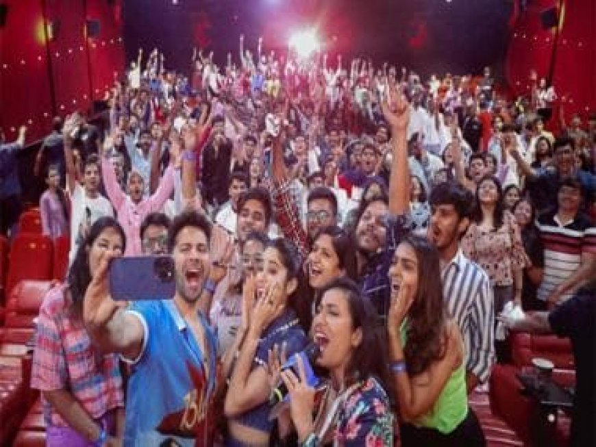 Varun Dhawan and Janhvi Kapoor surprise fans at the special screening of 'Bawaal'