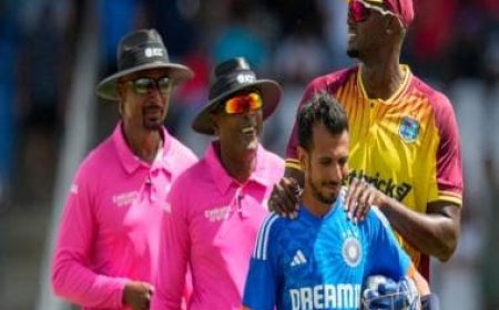 Watch: Yuzvendra Chahal stopped from going back to dugout after entering the field to bat