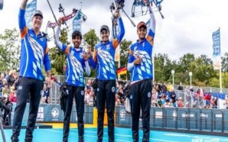 World Archery Championships: India women's compound team wins historic gold by beating Mexico